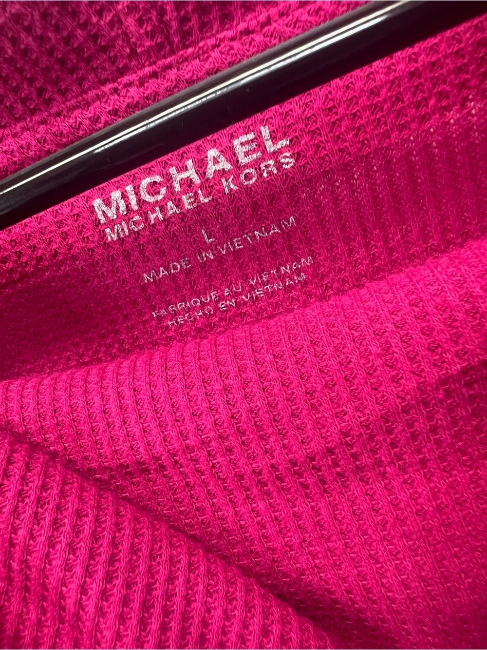 Michael Kors Women's Funnel Neck Sweater in Fuchsia Large